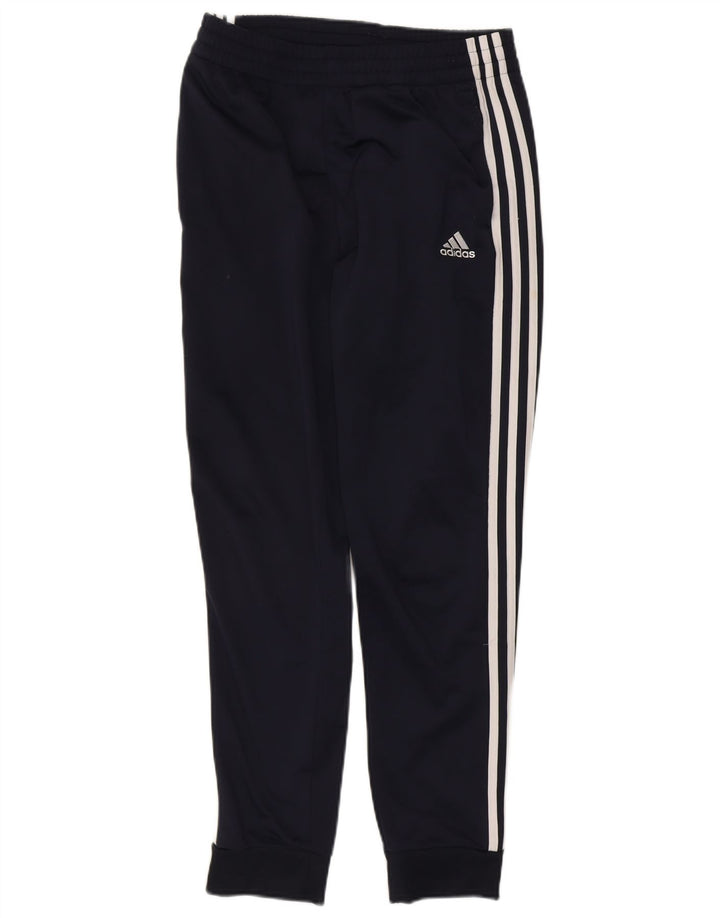 ADIDAS Mens Tracksuit Trousers Joggers Medium  Navy Blue Polyester