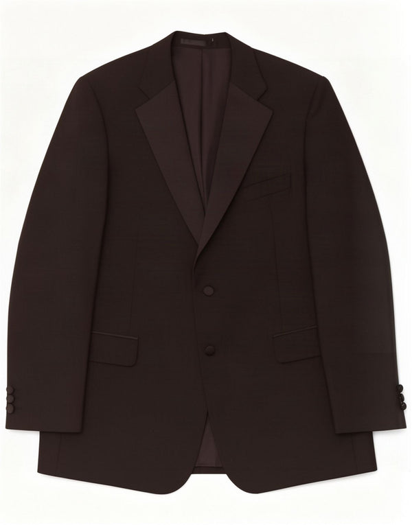 Marks & Spencer Mens 2 Button Blazer Jacket UK 46 XL crni poliester