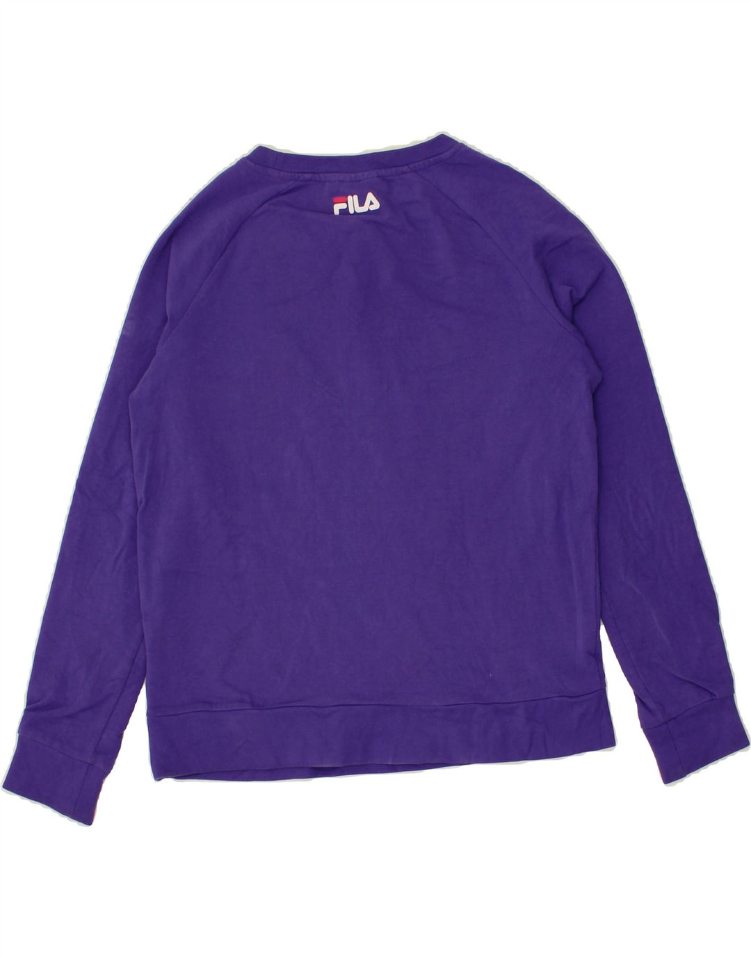 FILA Womens Graphic Sweatshirt Jumper UK 10 Small Purple Vintage Fila and Second-Hand Fila from Messina Hembry 