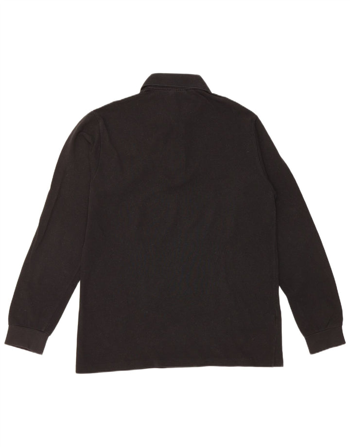 Lacoste muška polo majica dugih rukava veličina 4 srednje crni pamuk