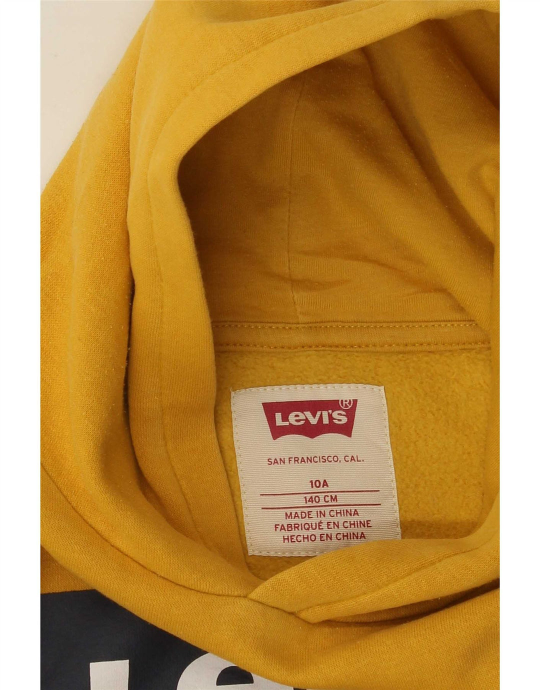 Levi's Boys majica s kapuljačom s kapuljačom 9-10 godina žuta