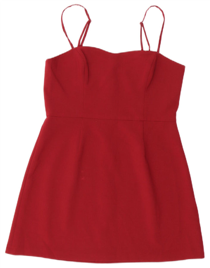 French Connection ženski sundress UK 14 srednji bordo poliester
