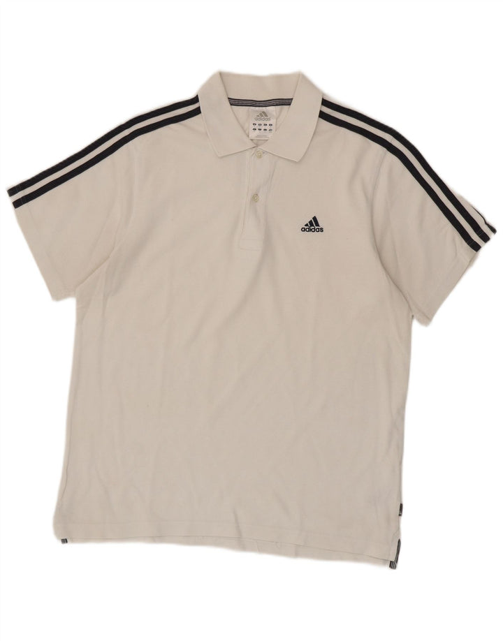 Adidas muška polo majica Srednje bijeli pamuk