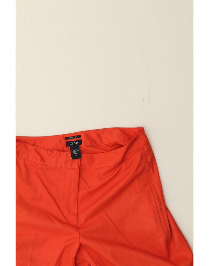 IZOD Womens Chino Shorts US 6 Medium W40  Orange Polyester Vintage Izod and Second-Hand Izod from Messina Hembry 