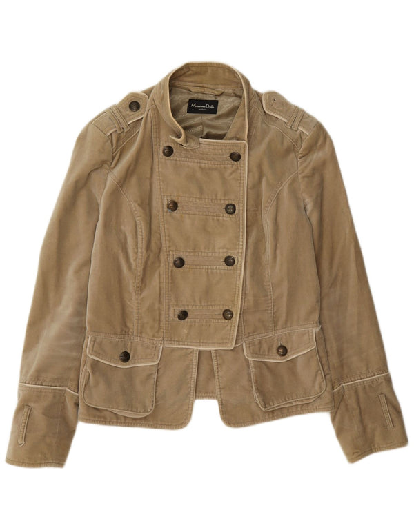 Massimo Dutti Ženska vojna jakna s dvostrukim kopčanjem UK 18 XL Bež