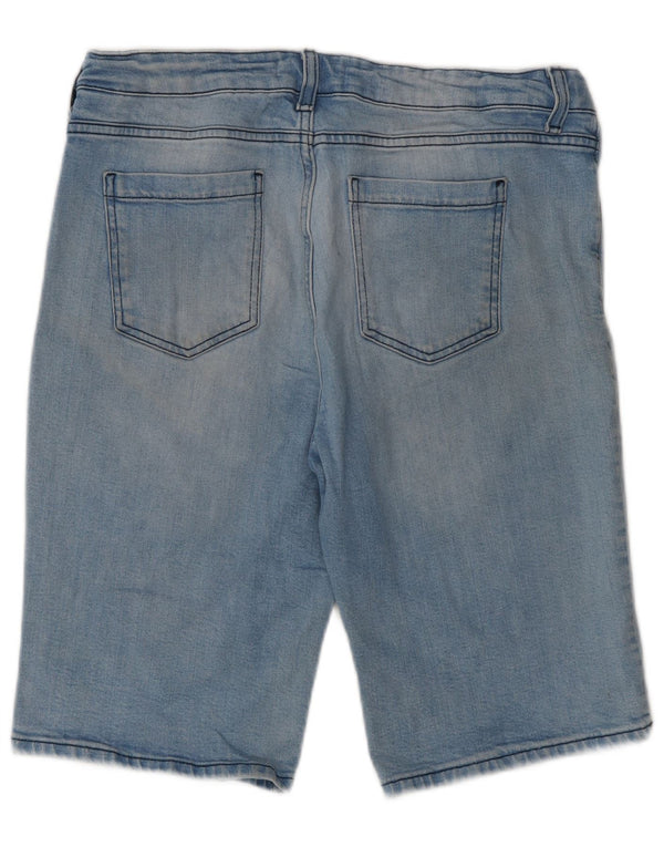 Marks & Spencer ženske bermuda traper kratke hlače UK 16 Large W32 plavi pamuk