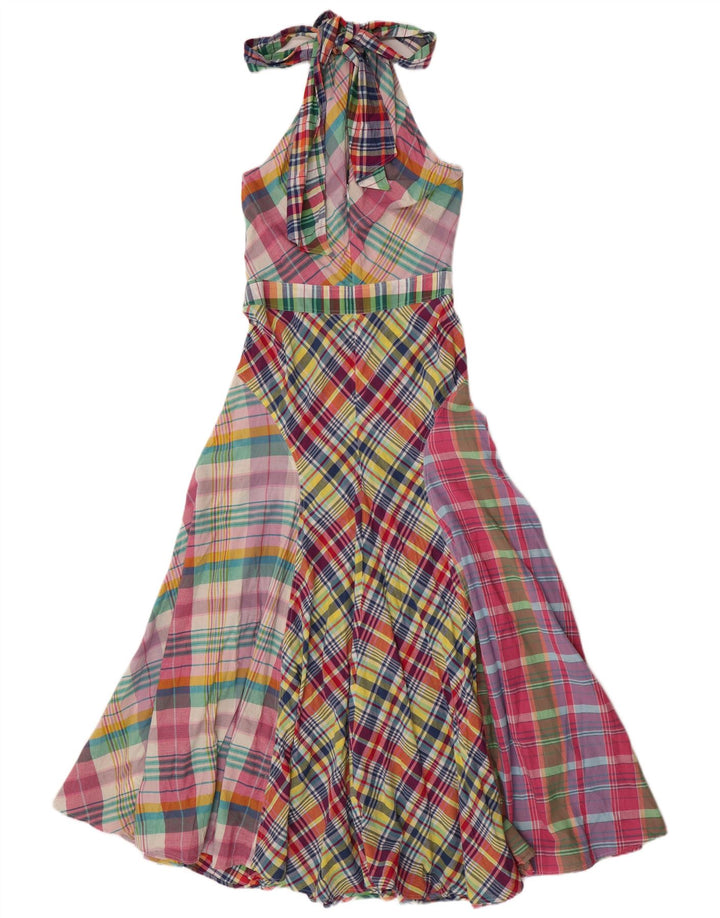 Polo Ralph Lauren ženska haljina s halterima US 10, veliki raznobojni patchwork