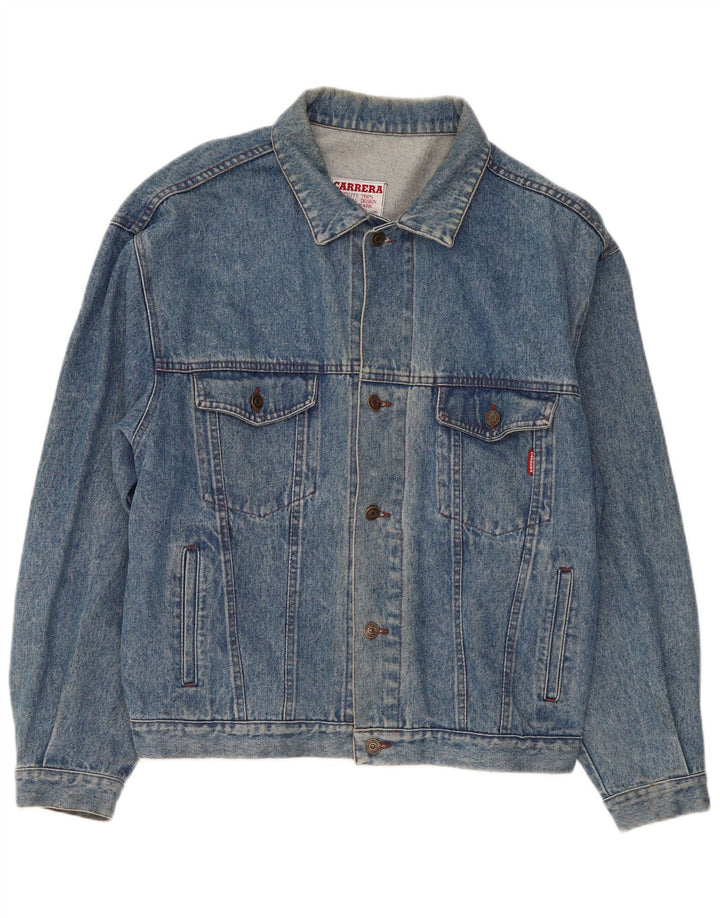 Carrera muška traper jakna UK 40 Large Blue Cotton