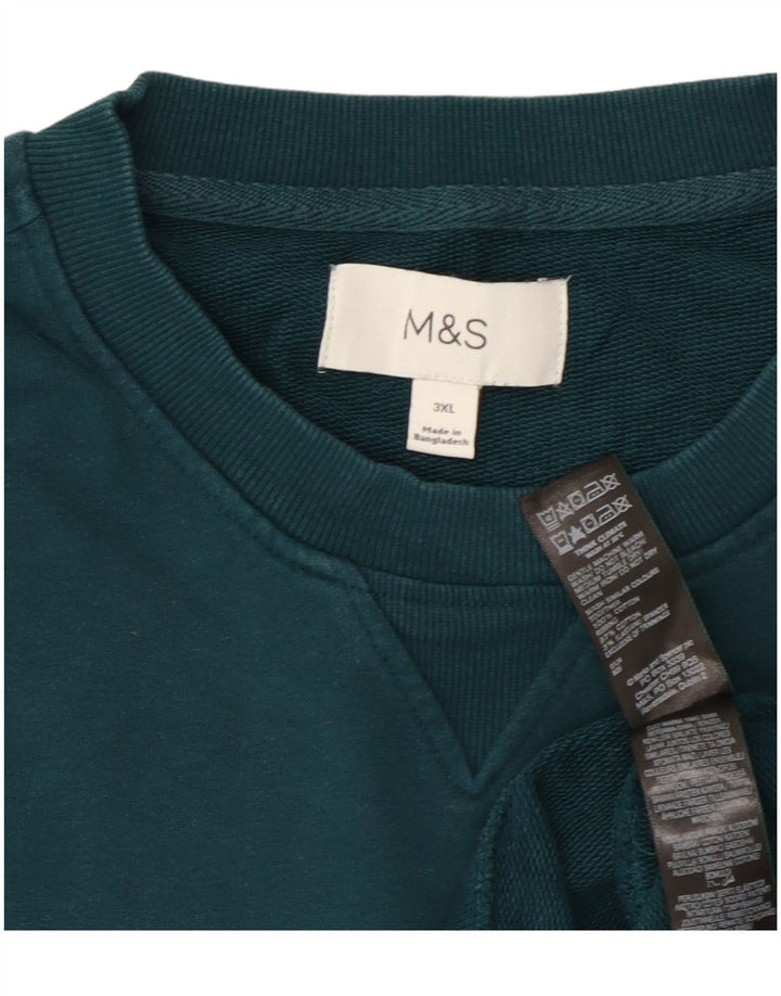 Marks & Spencer muški džemper 3XL zeleni pamuk