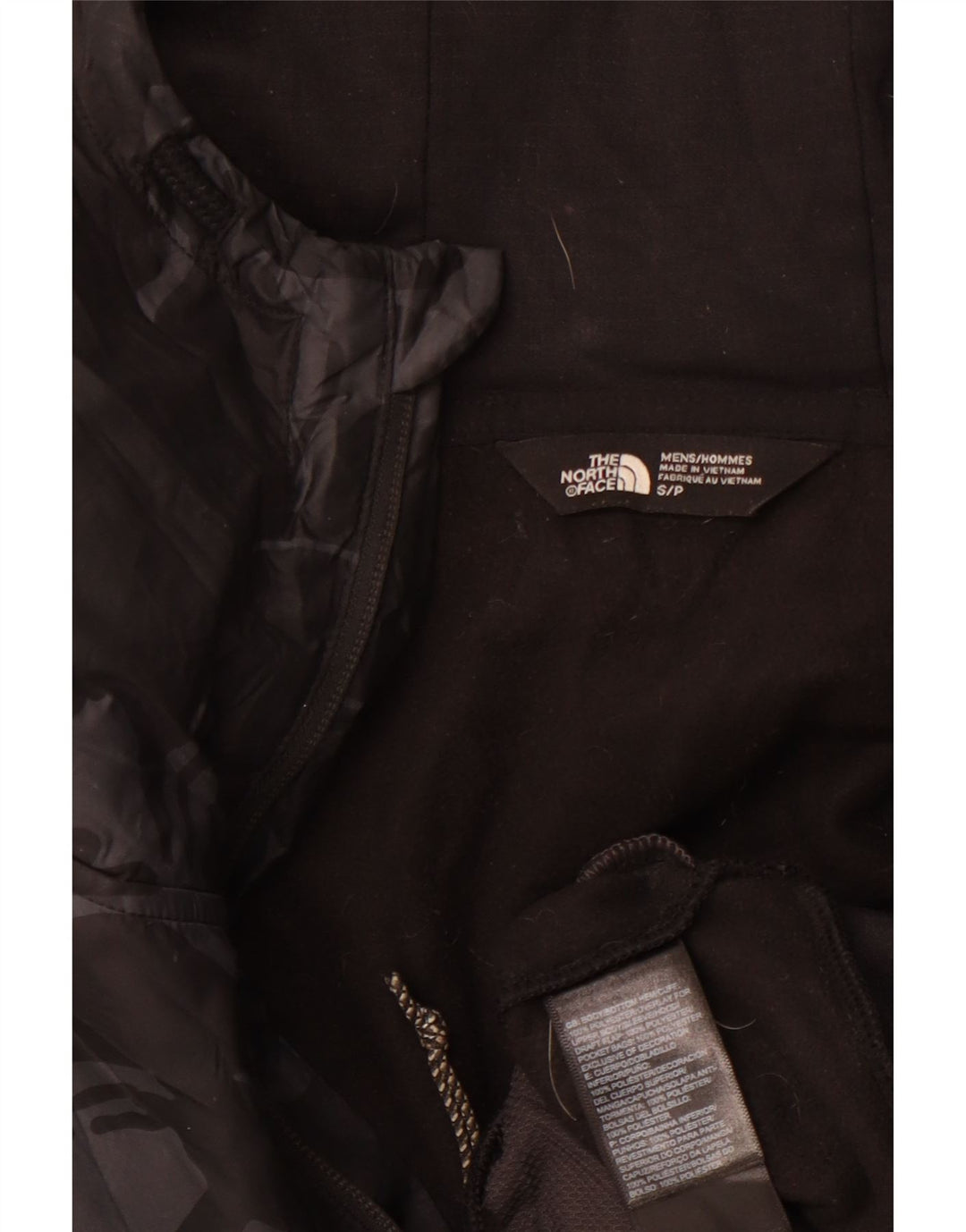 THE NORTH FACE Mali crni sportski muški pulover s kapuljačom s patentnim zatvaračem