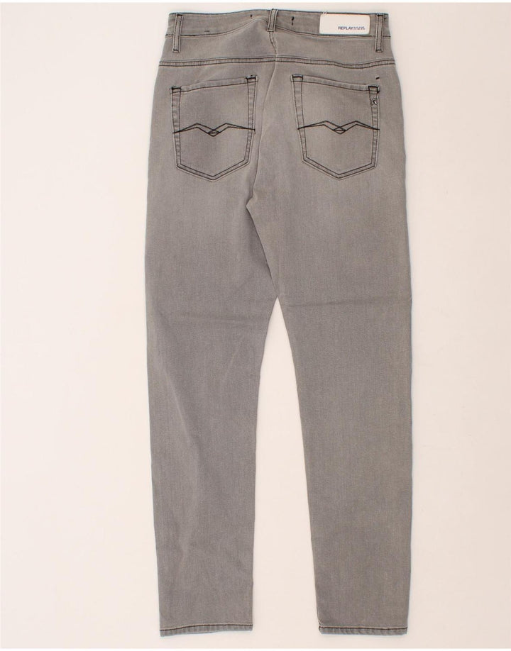 REPLAY Womens Slim Jeans W27 L28 Grey Cotton Vintage Replay and Second-Hand Replay from Messina Hembry 