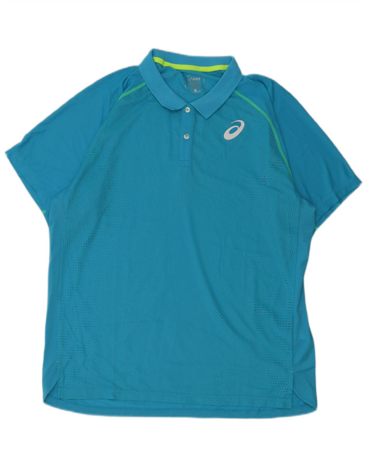 Asics muška polo majica XL plavi poliester