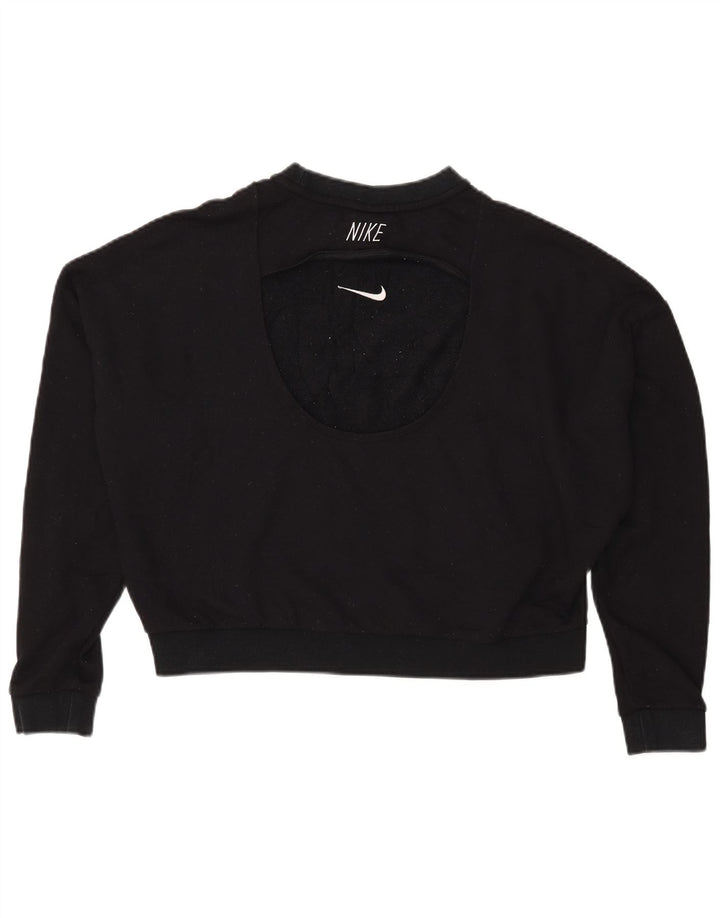 Nike ženska majica prekomjerne veličine UK 18 XL crni poliester