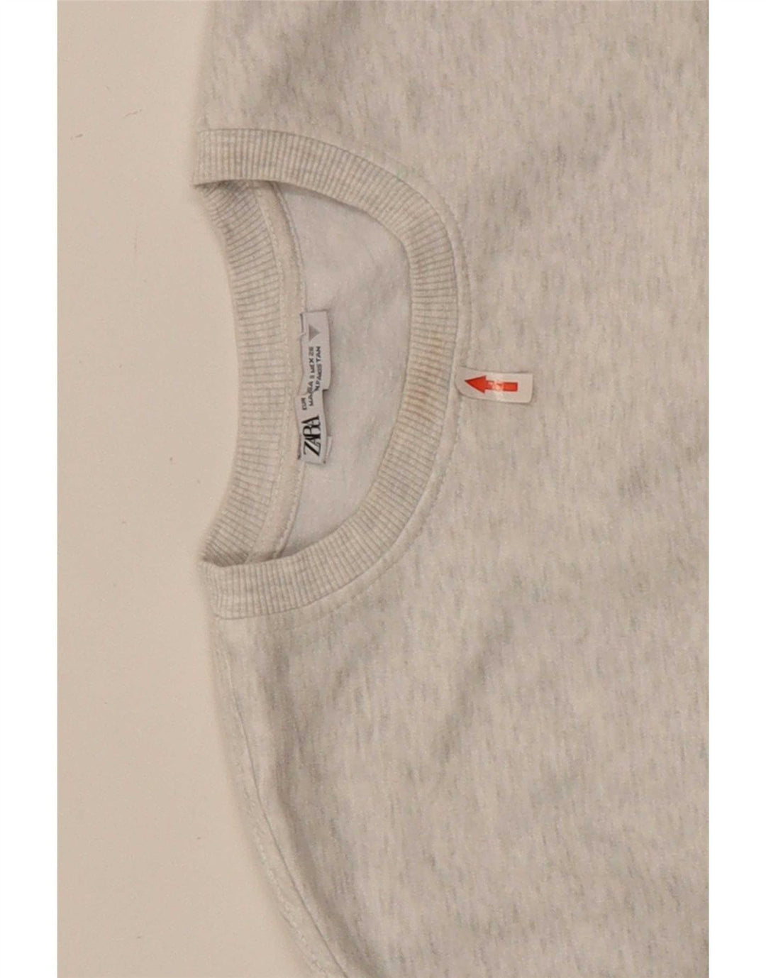 Zara ženska prekomjerna majica s kratkim rukavima UK 10 Small Grey Flected