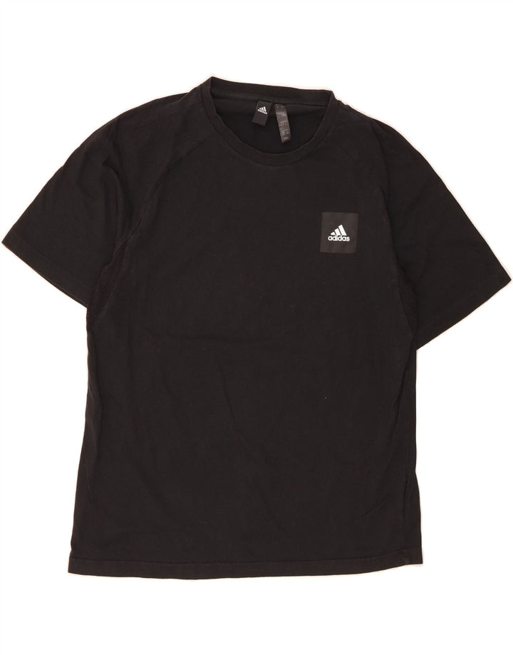 ADIDAS Mens T-Shirt Large Black Cotton Vintage Adidas and Second-Hand Adidas from Messina Hembry 