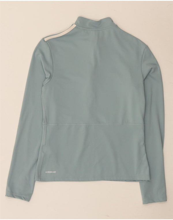 Adidas ženska trenirka Aeroready zip izrez UK 16/18 velika plava
