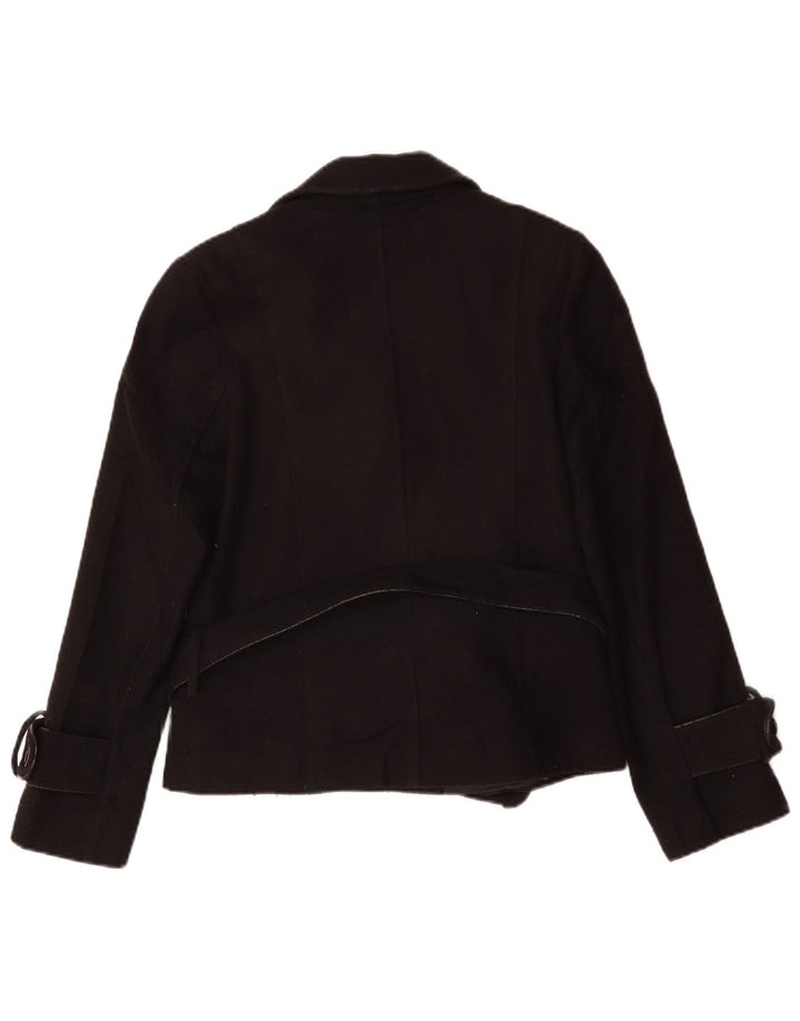 Pierre Cardin ženski graškasti kaput IT 46 veliki crni poliester