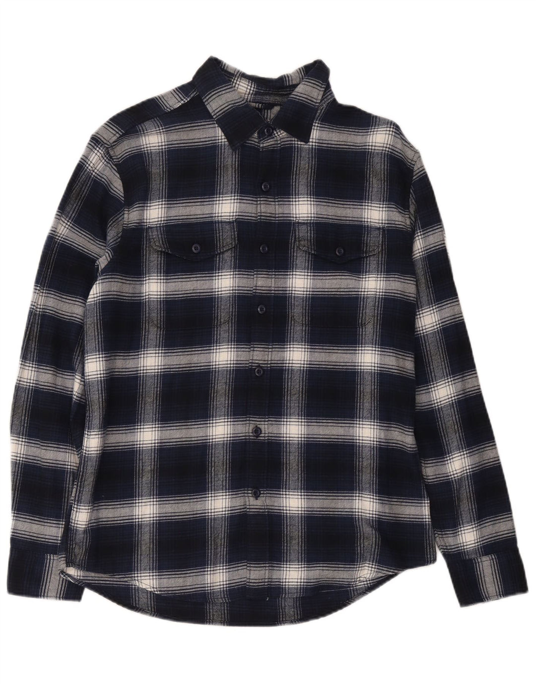 American Eagle muška flanelska košulja Srednje tamnoplava karirana pamuk