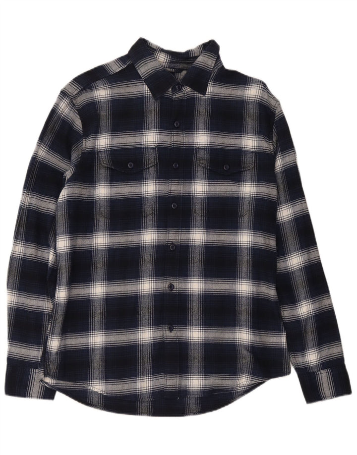 American Eagle muška flanelska košulja Srednje tamnoplava karirana pamuk