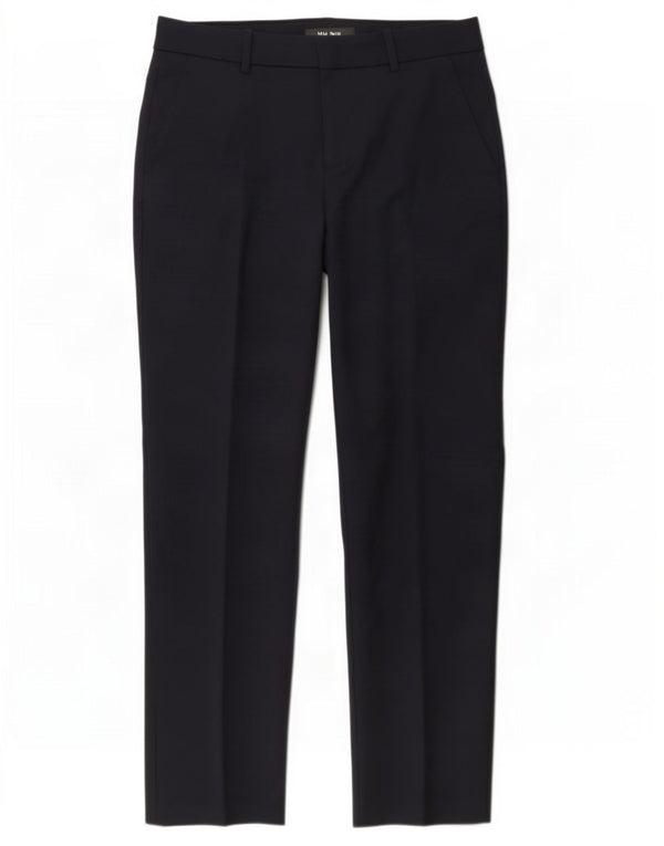 Zara Womens Slim Chino Trousers Small W26 L27 Navy Blue