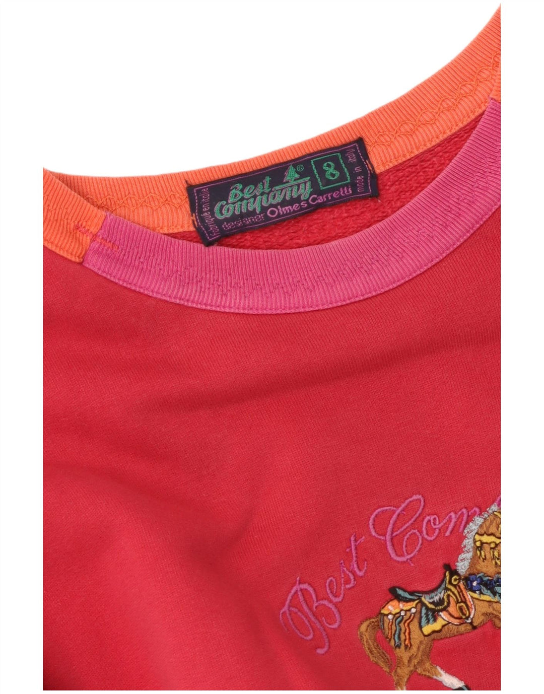 BEST COMPANY Ženska prekomjerna majica s motivima UK 8, mala crvena