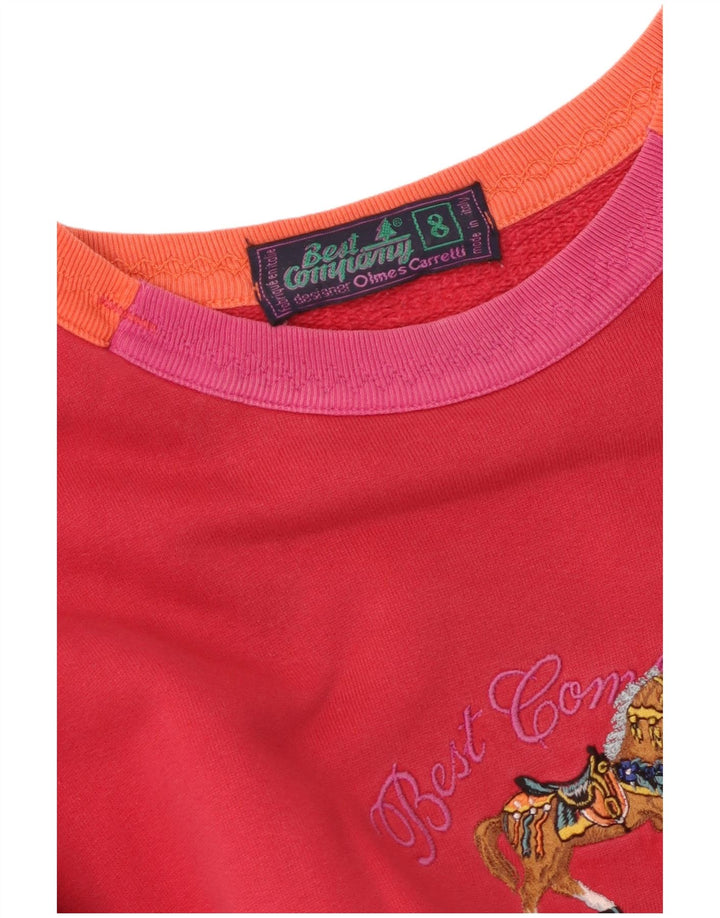 BEST COMPANY Ženska prekomjerna majica s motivima UK 8, mala crvena