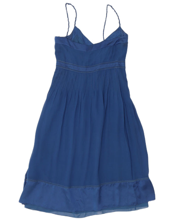 Karen Millen ženski sarafan UK 10 Mala tamnoplava svila