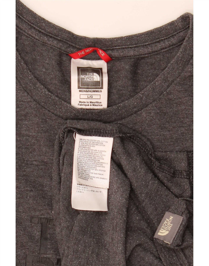 The North Face muška majica kratkih rukava s grafičkim motivima, veliki sivi flekasti poliester