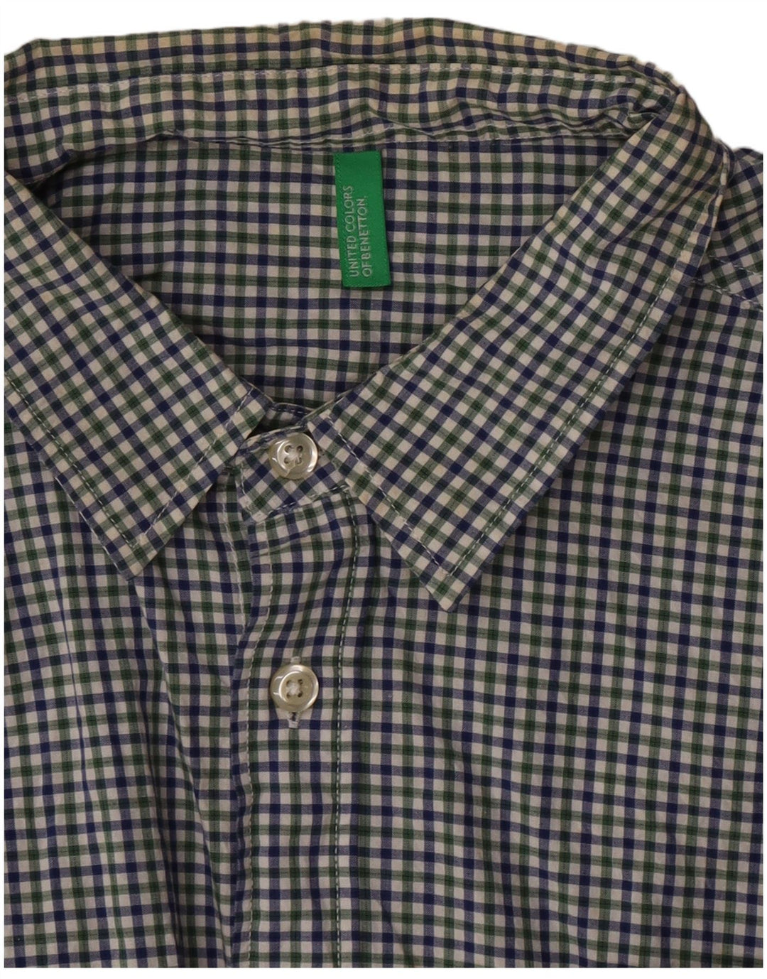 Benetton muška košulja kratkih rukava srednje boje gingham