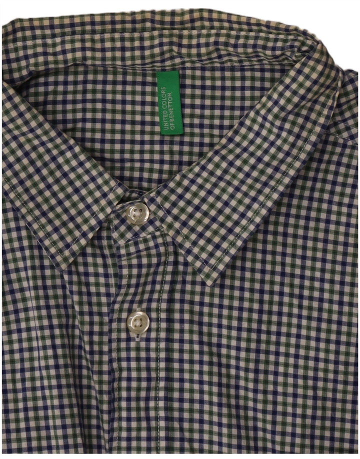 Benetton muška košulja kratkih rukava srednje boje gingham