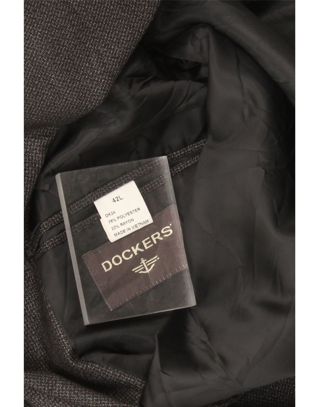 DOCKERS Muška jakna sa 2 gumba UK 42 XL sivi poliester