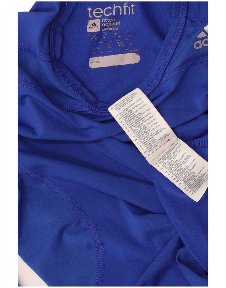 Adidas Climalite majica dugih rukava za dječake 11-12 godina, plava poliester
