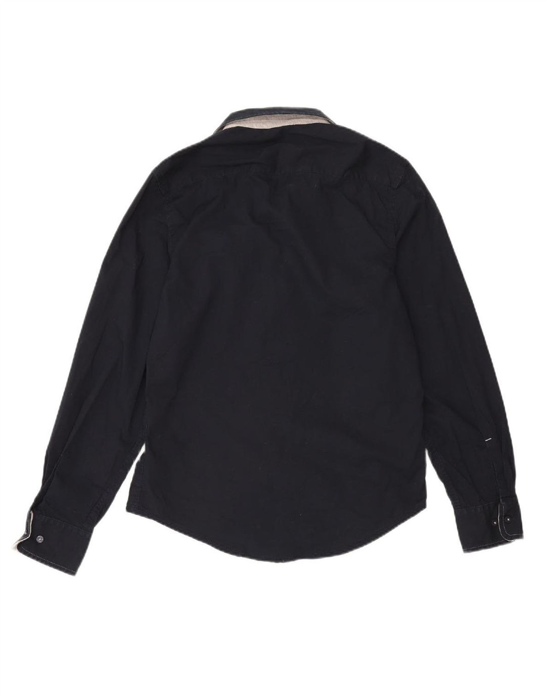 MURPHY & NYE Mens Custom Fit Shirt Small Navy Blue Cotton