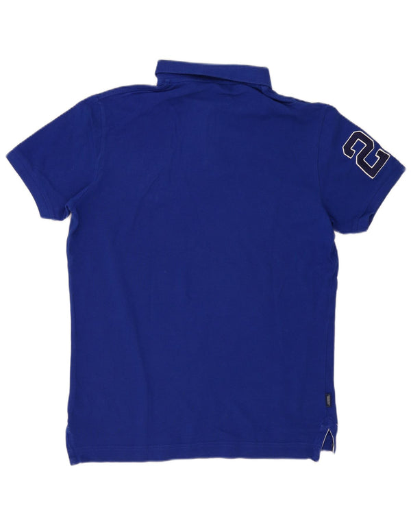 Superdry muška grafička polo majica velika tamnoplava pamuk