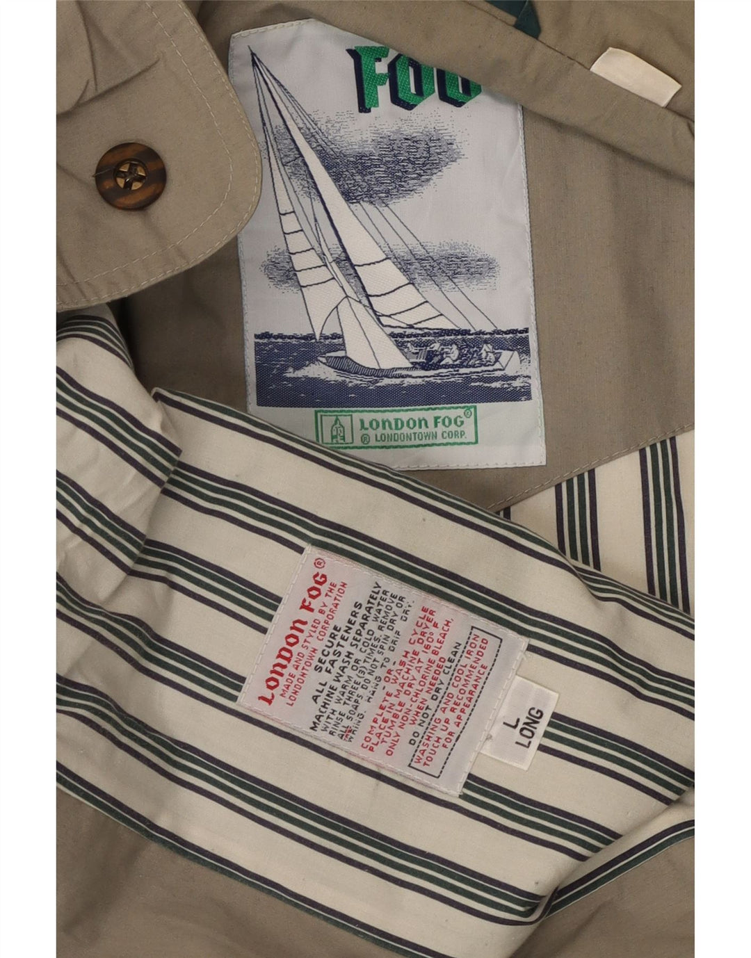 LONDON FOG Muška bomber jakna širokog kroja UK 40 velika zelena