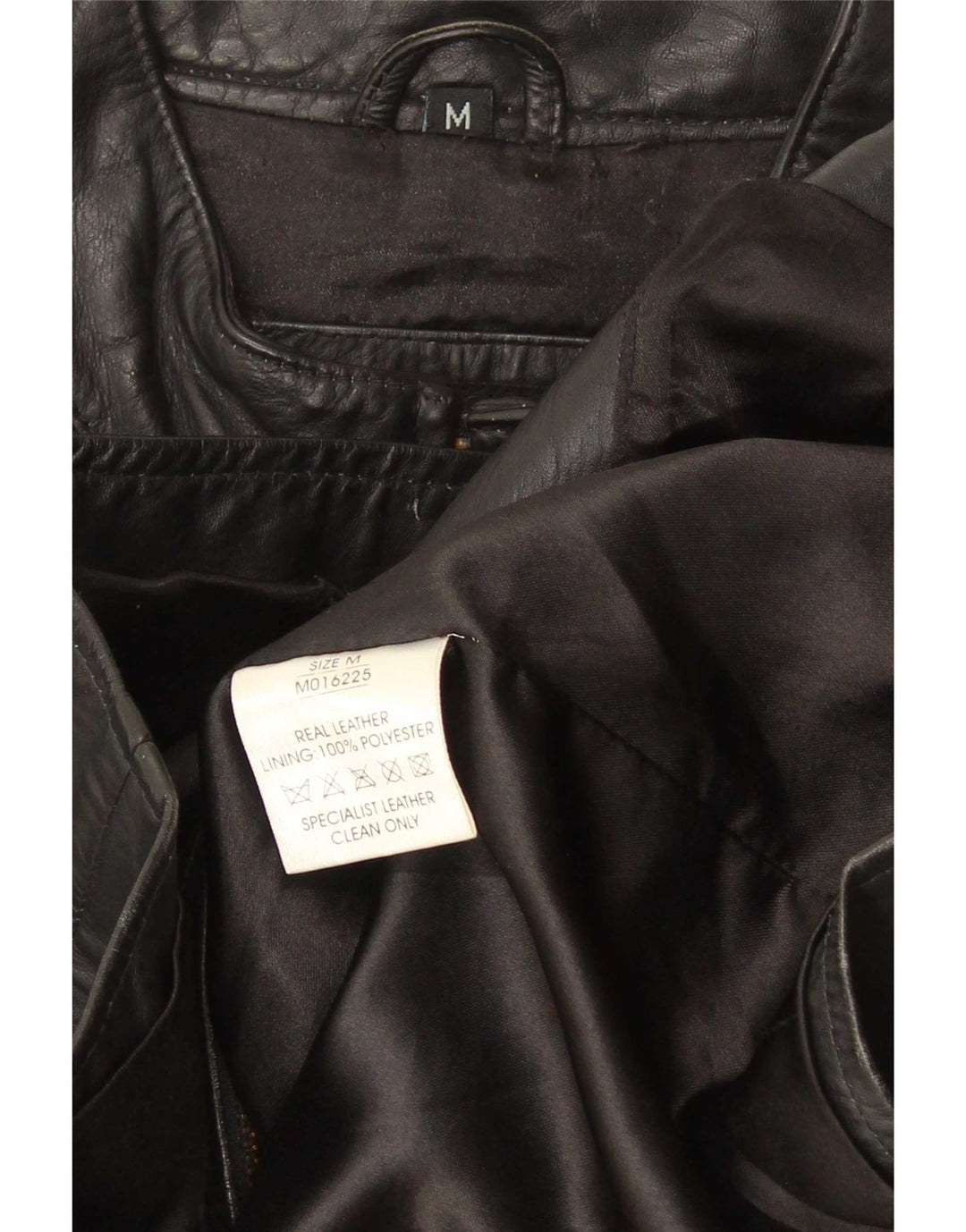 Lee Cooper muška kožna jakna UK 38 srednje crne pruge