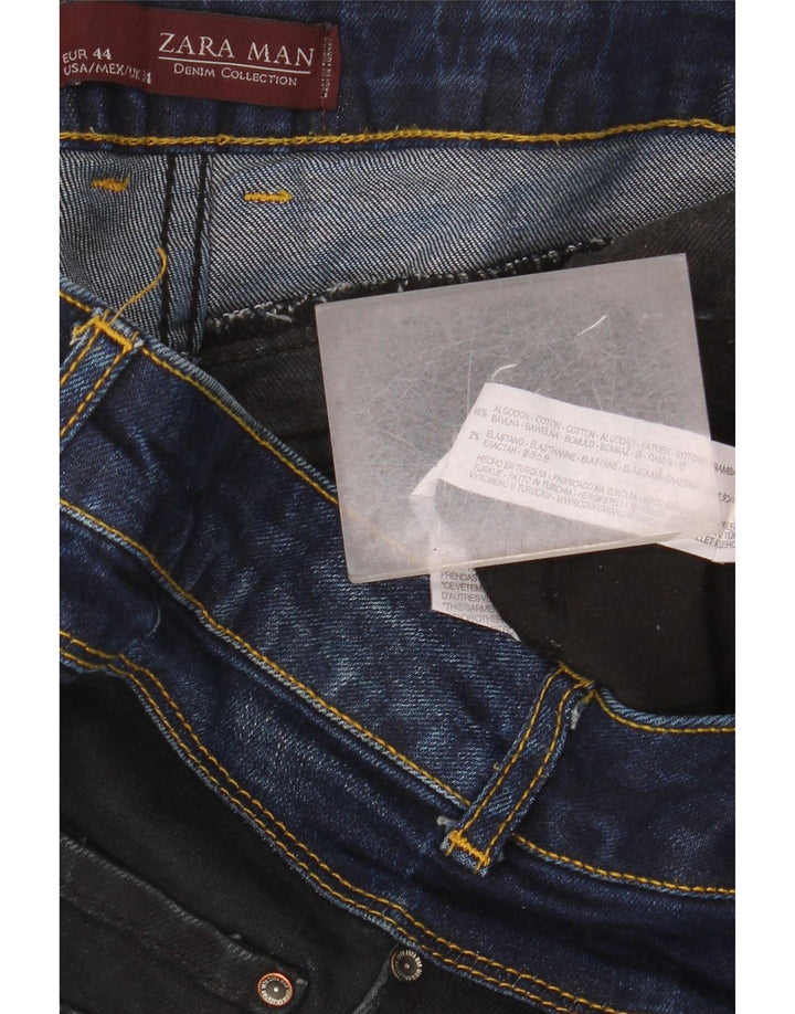 Zara muške uske traperice EU 44 Large W34 L32 tamnoplavi pamuk