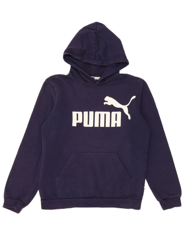 Puma majica s kapuljačom za djevojčice 13-14 godina tamnoplava