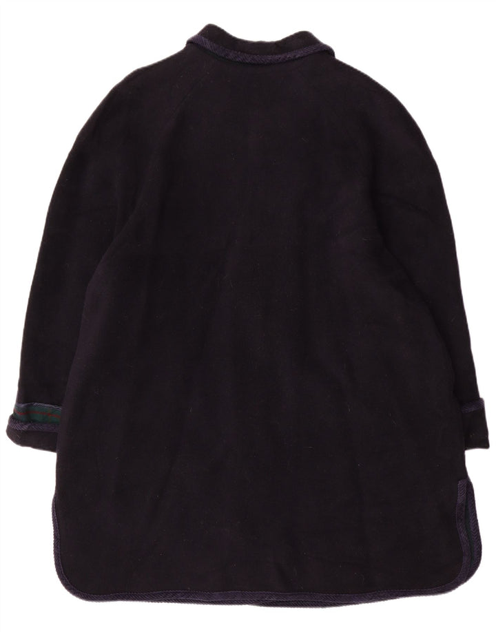 Vintage ženski kaput UK 20 2XL tamnoplava vuna