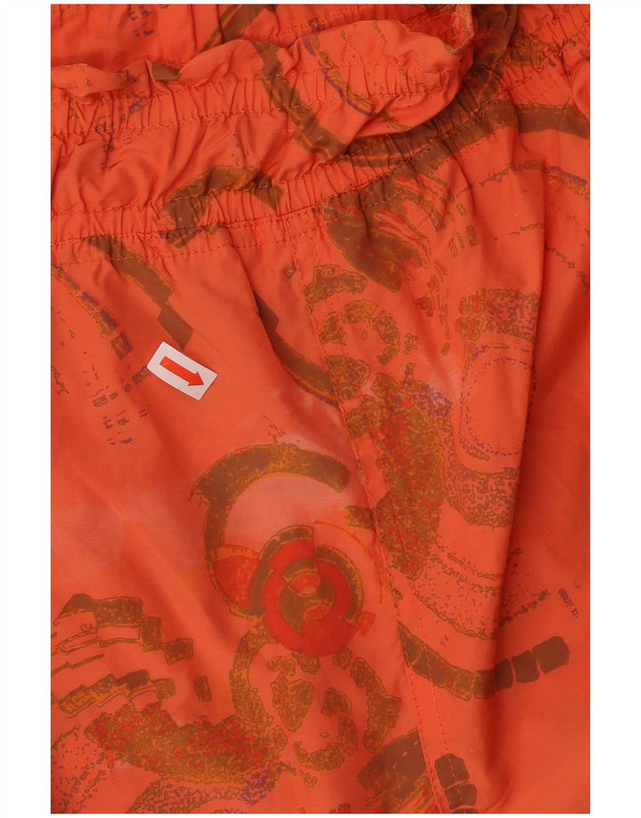 CHERVO Womens Abstract Pattern Tracksuit Trousers IT 46 Large  Orange