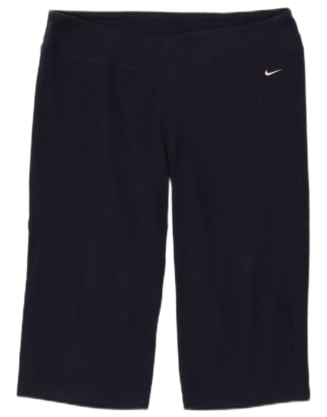 NIKE Ženske Dri Fit Graphic Bermuda Sport Shorts UK 16 Large Navy Blue