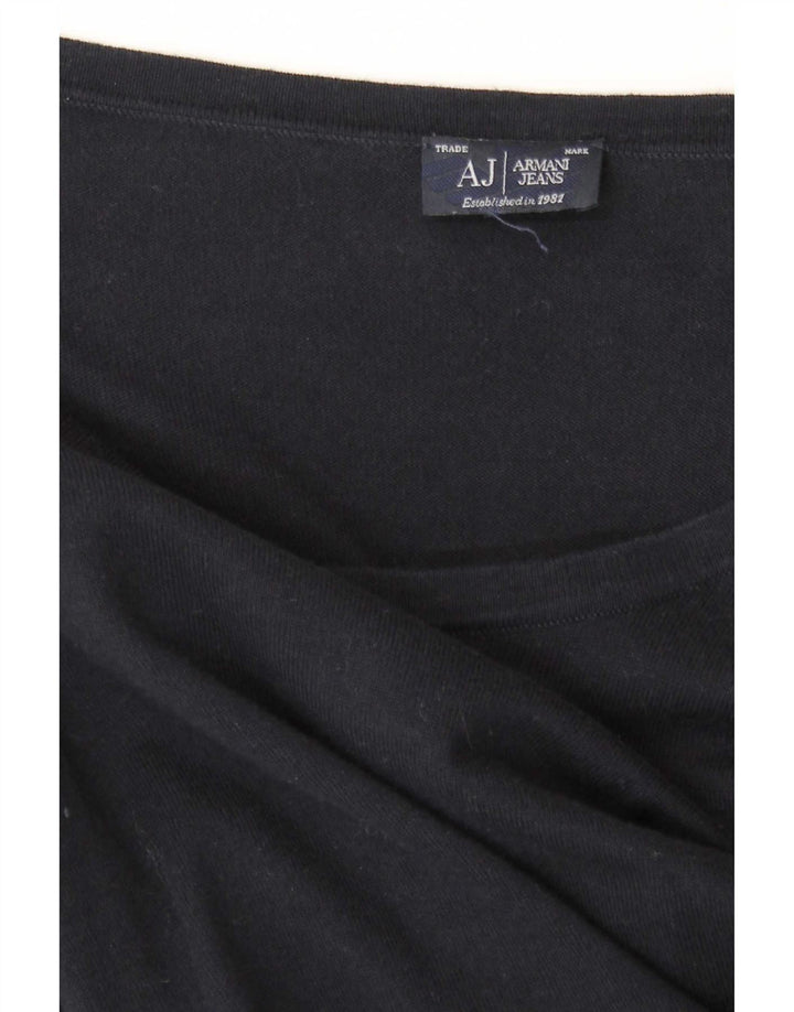 Armani Jeans Ženska majica dugih rukava UK 12 srednje tamnoplava
