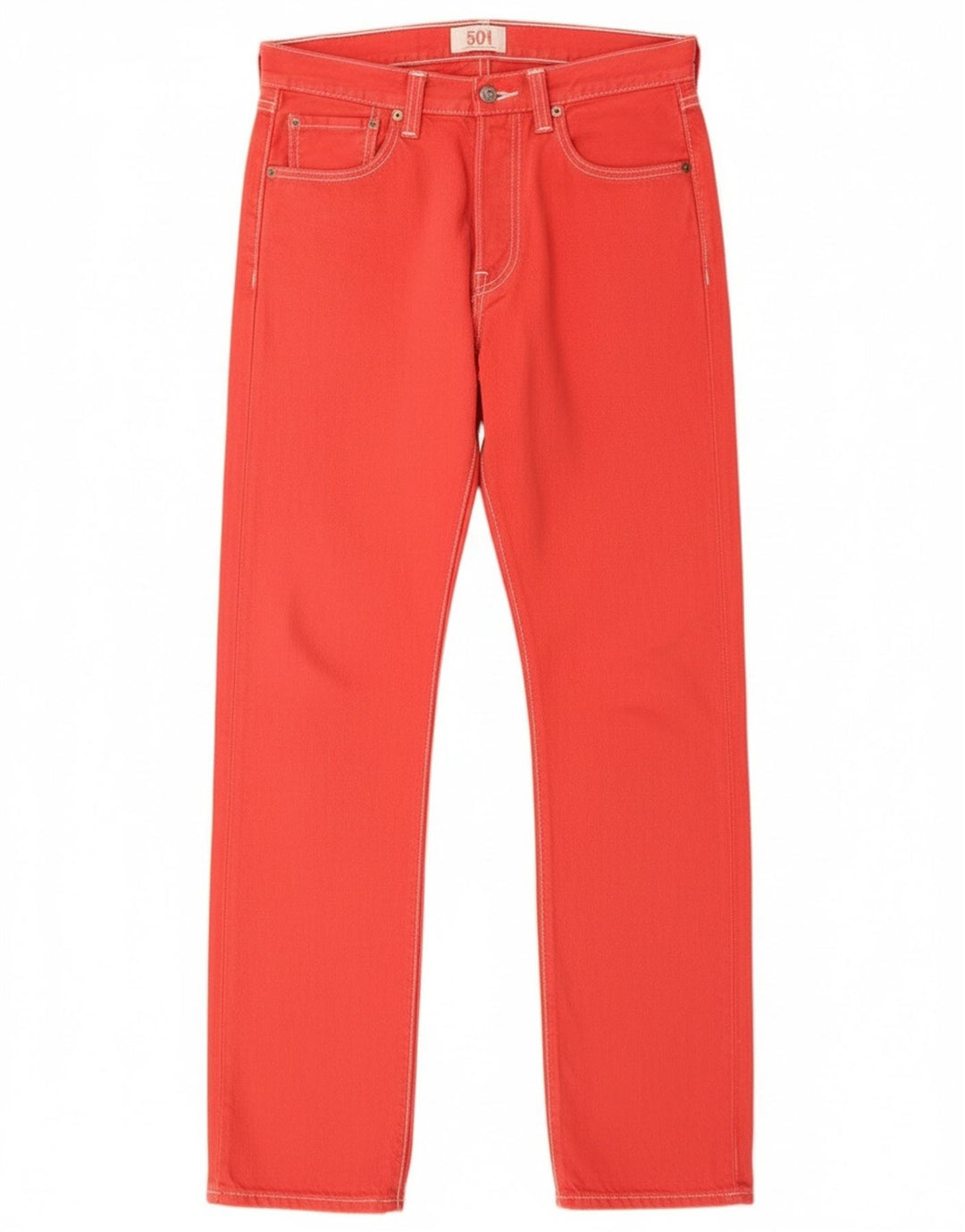 Levi's ženske ravne traperice 501 W29 L32, crveni pamuk