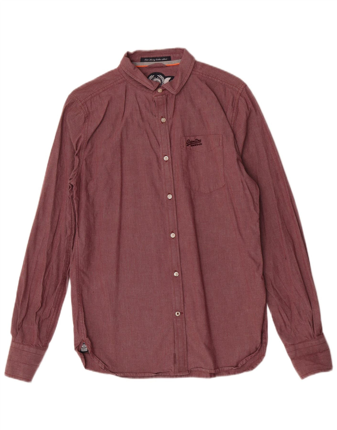 Superdry muška košulja, srednji tamnocrveni pamuk