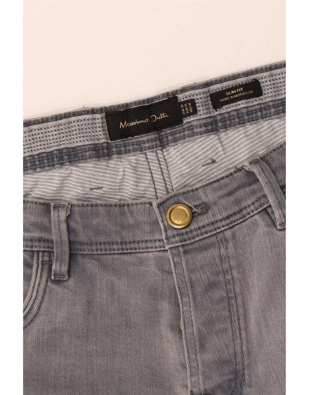 Massimo Dutti muške uske traperice EU 42 Large W32 L29 sive