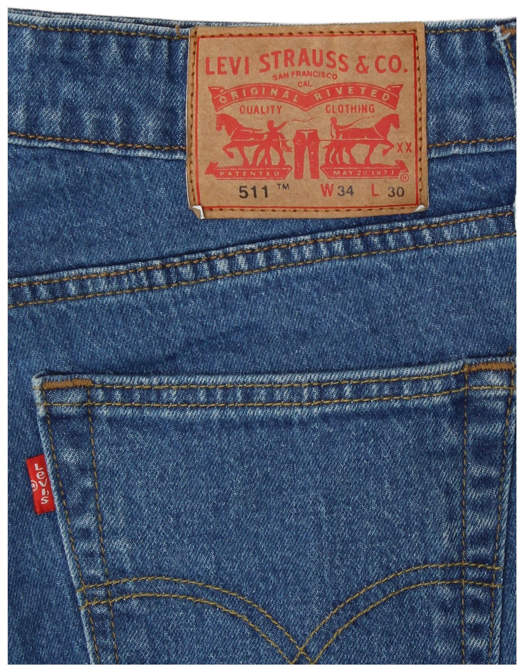 Levi's muške 511 uske traperice W34 L30 plavi pamuk