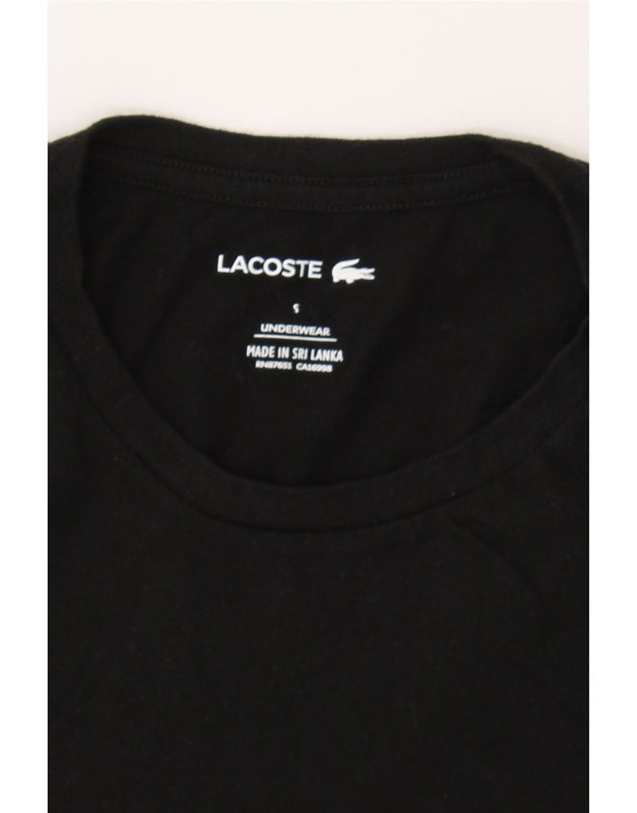 LACOSTE Womens T-Shirt Top UK 10 Small Black Vintage Lacoste and Second-Hand Lacoste from Messina Hembry 