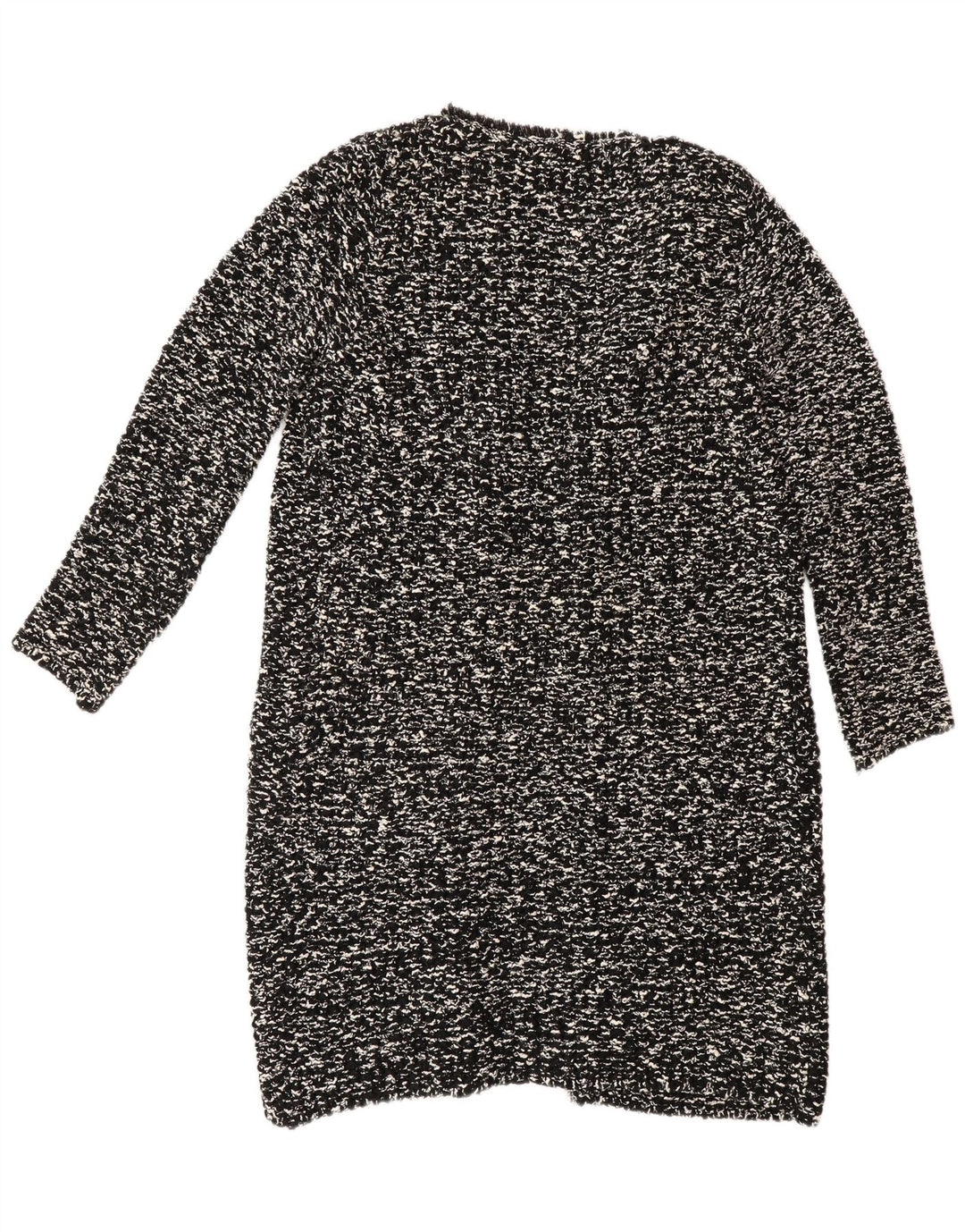 Zara ženski dugi kardigan pulover UK 14 srednje crne fleke