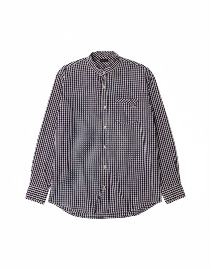 NAPAPIJRI Mens Shirt XL Navy Blue Gingham