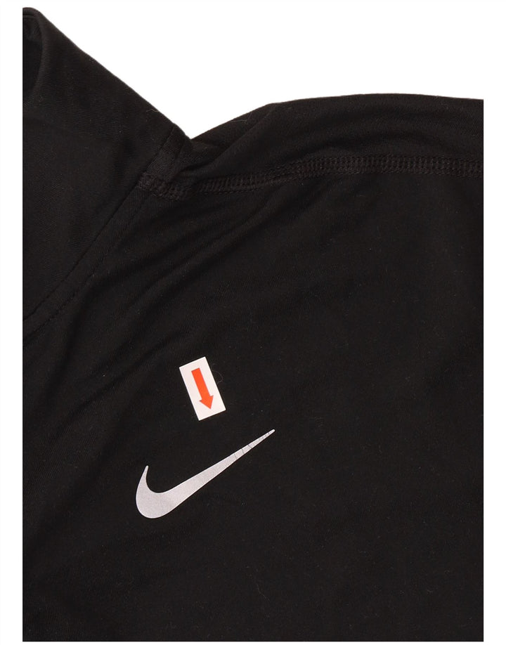 NIKE Ženska trenirka Dri Fit Zip Neck Top UK 10 Small Black